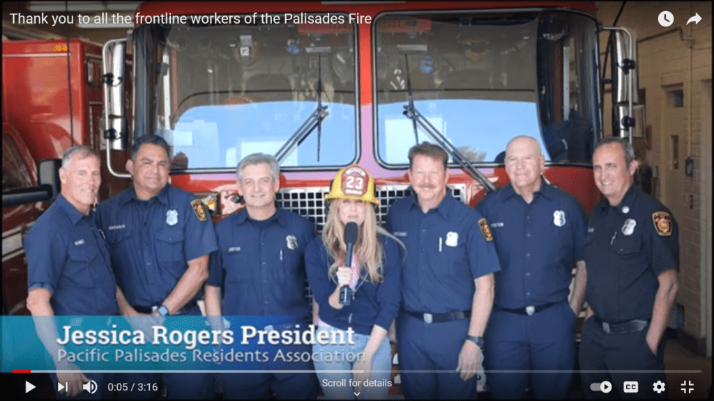 Thank you to all the frontline workers of the Palisades fire!